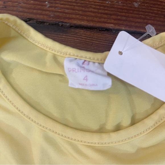 Yellow and Pink Theater Costume with Tulle Overlay Disney Princess 4T - Picture 2 of 6